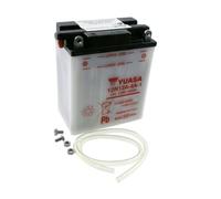 YUASA 12N12A-4A-1 Anlasser | Trockenbatterie, Vergleichstypen YB12A-A, 6S3P; Vergleichsnummer YB12AA, 120 A CCA, Entgasung links, Pluspol vorne links