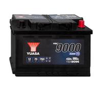 12V 70Ah 760A (EN) YBX9096 Yuasa YBX9000 AGM Start Stop Plus AGM Starterbatterie