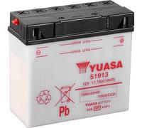 Yuasa 51913 Motorradbatterie 12 V 19 Ah Poltyp: Schraubklemme Typ 10