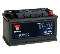 12V 80Ah 800A (EN) YBX9115 Yuasa YBX9000 AGM Start Stop Plus AGM Starterbatterie