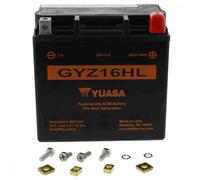 Motorrad Batterie YUASA GYZ16HL (WC) AGM geschlossen, 12V|16Ah|CCA:240A (150x87x