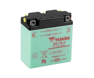 YUASA Blei/Säure Batterie 6N11A-4 - Ohne Säurepack