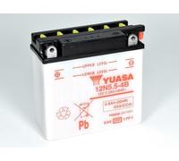 Batterie YUASA 12N5.5-4B (DC) offen ohne Saeure, 12V/5,5Ah/CCA:55A (137x61x131mm)