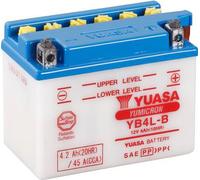 Yuasa Motorradbatterie YB4LB DC 12 V 4 Ah Passend für Motorräder, Motorroller, Quads, Jetski, Schneemobile, Aufsitz-Ras (YB4LBDC)