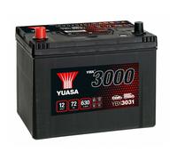 12V 72Ah 630A Yuasa YBX3031 SMF JIS D26 Autobatterie