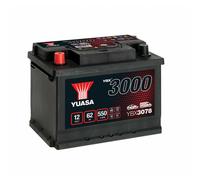 YUASA YBX3078 YBX3000 Starterbatterie 62Ah 12V 550A DIN/ISO L2 Kompatibel mit VW Taro Pickup, OPEL ANTARA, FIAT 124 Spider 124 127 Schrägheck 127 124 Coupe 124 131 Limousine 131