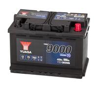 12V 70Ah 760A (EN) YBX9096 Yuasa YBX9000 AGM Start Stop Plus AGM Starterbatterie