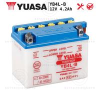 Yuasa YB4L-B Motorrad Batterie 12V 4Ah MOTRON XLE 50