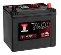 YUASA YBX3005 YBX3000 Autobaterie/Starterbatterie 60Ah 12V 500A DIN/ISO D23 Kompatibel mit OPEL Astra G Caravan T98 Astra G Classic Schrägheck T98 Astra G Classic Caravan F35 Monterey B M98, KIA