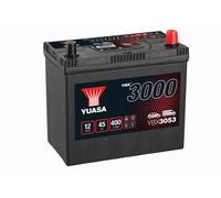 YUASA Autobatterie Asia 45Ah 400A 12V Dünn + Normal Pol Pluspol rechts YBX3053