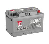 12V 75Ah 710A (EN) YBX 5000 Yuasa YBX5100 Silver High Performance Batterie