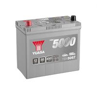 12V 50Ah 450A (EN) YBX 5000 Yuasa YBX5057 Silver High Performance Batterie