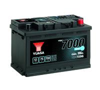 YUASA YBX7000 - EFB 12V 75Ah 700A Starterbatterie für SKODA ALFA ROMEO VW SUZUKI AUDI TOYOTA MERCEDES-BENZ LANCIA VOLVO BMW NISSAN OPEL DS RENAULT CIT