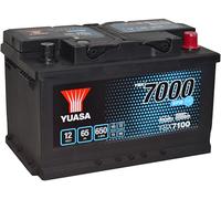 Yuasa YBX7100 12V 65Ah 650CCA EFB Hochleistungs Start Stop Autobatterie | 650 CCA, Bis zu 270,000 Starts, Vibrationsfest, Messinganschlüsse, Mit vielen Fahrzeugen kompatibel