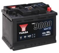 YUASA Autobatterie, Starterbatterie 12V 60Ah 640A 3.38L für HYUNDAI Ix20 I30 FIAT Punto Evo PEUGEOT Bipper KIA Picanto Pro Cee'd OPEL Ampera Ix35 RIO