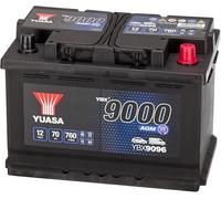 Yuasa YBX9096 12V 70 Ah 760 CCA AGM Start-Stopp-Plus-Autobatterie | 760 CCA, Vibrations- & Stoßfest, Optimiert für Start-Stopp, Kompatibel mit vielen Fahrzeugmarken
