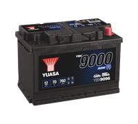 12V 70Ah 760A (EN) YBX9096 Yuasa YBX9000 AGM Start Stop Plus AGM Starterbatterie