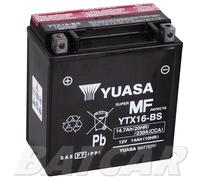 YUASA AGM YTX16-BS Motorradbatterie 14Ah 12V (DIN 81600)