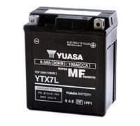 Yuasa YTX7L 12V 100 CCA wartungsfreie AGM VRLA Motorradbatterie | 6,3 Ah, 2,5 kg, Verbesserte Vibrationsbeständigkeit, Ideal für Motorräder & ATVs