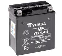 Yuasa YTX7L-BS Batterie Mit Flüssigkeit Für Honda VT 125 Shadow, 12 V 6 AH