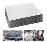YUE QIN 20 Stück 18x25cm Dämmmatte Auto 5mm Schallschutzmatte Isoliermatte Selbstklebend Schalldämmung Isolierung Matte Feuerfest Feuchtigkeitsfest Wasserdicht für Motorhaube Dach Türen Stiefel