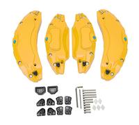YUEHISY 4PCS Auto Bremssattel Abdeckung Aluminium Legierung Scheibenbremse Schutz für Modell 3 18 19 Zoll Räder 2017-2023 (Yellow)