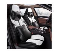 YUJHMN Sitzbezüge Auto Autositzbezüge Universal Set für Skoda Kamiq Superba Superba 2 Superba 3 Superba 3V Yeti Octavia 5E Tuning Zubehör、Schwarz Weiß