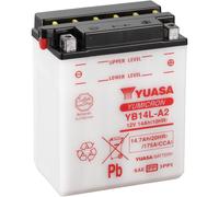YuMicron YUASA YB14L-A2 Batterie 12V/14AH - Leistungsstark für Motorräder und Sc