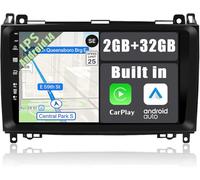 YUNTX Android 14 Autoradio Kompatibel mit Mercedes Benz Viano/Sprinter/W906-IPS 9 Zoll GPS mit navi Bluetooth - 2G32G / Dab+ / Lenkradsteuerung/USB/Carplay/WiFi/4G/MirrorLink (mit rückfahrkamera)