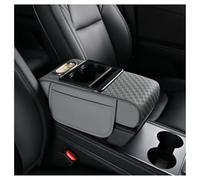 YWUANNMGAZ Auto Armlehnenkissen Aus Leder, Für Opel Mokka B/Mokka-e 2021-2023, Wasserdicht Mit Getränkehalter Und Taschentuchhalter, Auto Armlehnen Auflage, Armlehne Auto Box Pad (Gray)