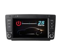 YZKONG Linux Autoradio für Skoda Octavia 2/Yeti/Roomster/MK2 Rapid - Kabelloses CarPlay/Android Auto/Bluetooth/FM/AM/RDS/USB HiFi 100W