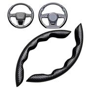 YZQSWCX 2 Stück Auto Lenkradhüllen für Toyota C-HR CHR Hybrid/C-HR EV C-EV/electric/2020-2022 2023 2024 2025, Anti Rutsch Kratzfest Segmentierte Lenkradschoner Auto Zubehör,Black