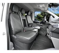 Z4L Sitzbezüge passend für T7 Transporter/Caravelle ab 2025 3 Sitzer - Kunstleder Schwarz, Maister- Passgenau