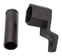 Zahnriemenscheiben-Halter, Schraubenschlüssel, Stahlkonstruktion, Kurbelwellen-Werkzeug für Motorwartung und Reparatur, Auto-Werkstattausrüstung für Mechaniker (Schraubenschlüssel + Steckschlüssel)