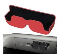 Zahoken Sonnenbrillenhalter für Autovisier, halboffenes selbstklebendes Schutzregal, Auto-Brillenhalter mit Samtfutter, für Fahrer, Automobil, Fahrzeug, SUV, Wohnmobil, Limousinen, Karten, kleine