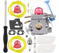 ZAMDOE 128LD Vergaser-Set für Husqvarna 124C 124L 125R 125RJ 125LDX 128C 128CD 128L 128LD 28cc Rasentrimmer für Jonsere BC2128 CC2128 ersetzt für Zama C1Q-W40A C1Q-W38 545081848 mit Luftfilter