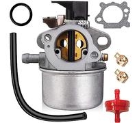 ZAMDOE 498965 Vergaser für Briggs & Stratton Quantum Motor Rasenmähermotoren ersetzt 494216 493422 494971 mit Dichtung, Gummiring, Kraftstoffschlauch, Kraftstofffilter