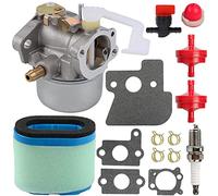 ZAMDOE 698055 Vergaser Ersatz für Briggs & Stratton 690152 694203 121602 121607 121612 Motoren, mit 697029 690610 Luftfilter Dichtungen Kraftstofffilter