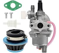 ZAMDOE PZ13 Vergaser Luftfilter Kraftstofffilter für 43 cc 47 cc 49 cc 2-Takt-Motor Mini Moto Quad Roller mit 4 Rädern Motorrad Go Kart Moped Chopper Pitbike Rasenmäher 13mm Vergaser