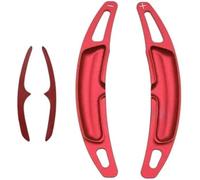 ZAPYVET Passend für Porsche 718 Spyder 2020 2021 2022 Auto Lenkrad Schaltwippe Getriebe Verlängerung Aufkleber Innen Zubehör Auto-Lenkradschaltpaddel(Red)