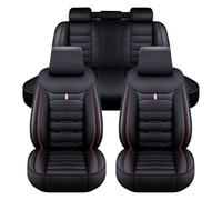 ZARUXCHA Auto Sitzbezüge für KIA Sportage 2005-2026, Leder Autositzbezüge Sets, 5 Sitzer Schonbezüge Sitzschoner Vorne Hinten Wasserdicht Sitzauflage Accessories(C(Black Red))