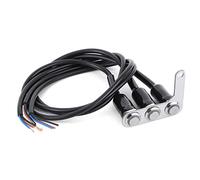 ZASCHMOY Motorrad-Lenkerschalter, Verstellbare Halterung, Wasserdicht, 3 Tasten für Scheinwerfer, Hupe, Blinker, ATV, Elektrofahrrad