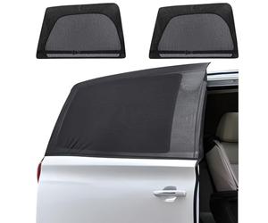 ZATOOTO Sonnenschutz Auto Schiebetür, Moskitonetz für MPV Van, Camping | 2 Stück, 60 x 103 cm，Verstellbare Größe, Effektiver Insektenschutz, Einfache Montage, Fenster Nutzbar, Optimale Belüftung