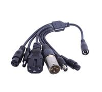 ZBIianxer 1 bis 6 Elektroroller Anschlüsse, Adapter 5, 5 x 2, 1 mm Buchse auf 8016-Stecker und 5, 5 x 2, 5 mm für stabile Ladekabel Anschlüsse für Elektrofahrzeuge