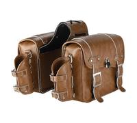 ZBIianxer Werkzeugtasche, Reisegepäck, Aufbewahrungstaschen, PU Seite über Satteltaschen, Retro Styles Satteltasche, Werkzeug Retro Styles Satteltasche, Leder Seitentaschen, über
