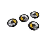 ZBYFCLK 4 Stück Nabendeckel Aufkleber für Smart Fortwo Forfour 453 451 56MM,Nabenkappen Abzeichen Sticker,Auto Radnabenkappen Aufkleber,Auto Logo Aufkleber