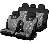 ZCHQF Auto Sitzbezüge Sets für Skoda Kamiq 2019 2020 2021 2022 2023 2024 2025, Schonbezüge Autositz Stoff Vordersitze Rückbank Atmungsaktiv Sitzschoner Zubehör,B-Gray