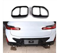 ZDDYUU Auspuff Endrohr Abdeckleisten für BMW X3 X4 G01 G02 2022+, Auto Endschalldämpfer Endrohrabdeckungsblende Auspuffrohr Auspuffblenden