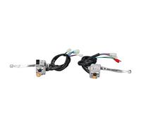 ZDETGU Motorrad-Lenkerschalter, Aluminiumlegierung, Links und Rechts, Bedienelemente für Bremssysteme, Ersatzhupe, Scheinwerfer-Drehschalter, Kompatibel mit JH70, JH90