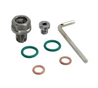 ZDETGU Selbstschneidende Ölablassschraube, Huckepack-Ölwannengewinde-Reparatursatz aus Edelstahl mit Gummi-O-Ring-Dichtung, Zur Reparatur von Verrutschtem Ölwannengewinde (M12,1-1,25x15mm)